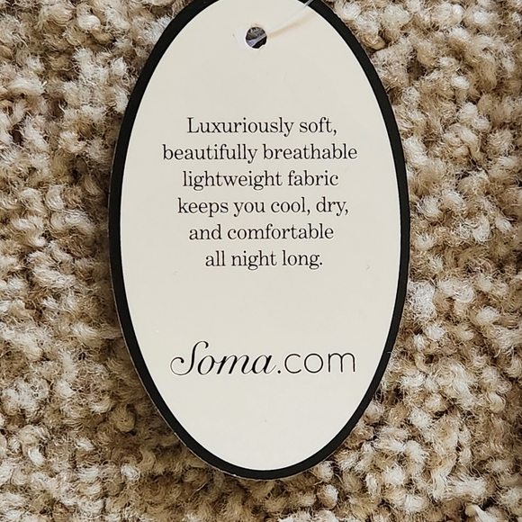 NWT SOMA Embraceable Cool Nights pajama set Size XS Colors mocha and Mochachino - Picture 6 of 11